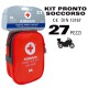 KIT DI EMERGENZA CASSETTA DI PRIMO PRONTO SOCCORSO per Moto Bici KIKSAFE